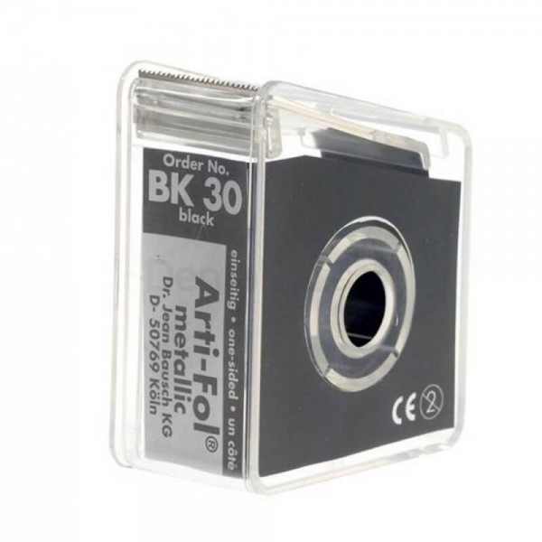 Bausch Arti-Fol Metallic 12μ (Black), Single Side, Width 22mm, Length 20m