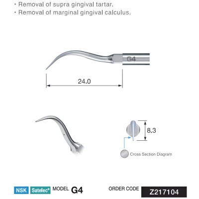 NSK Scaler Tartar/Calculus Remover Tip, G4