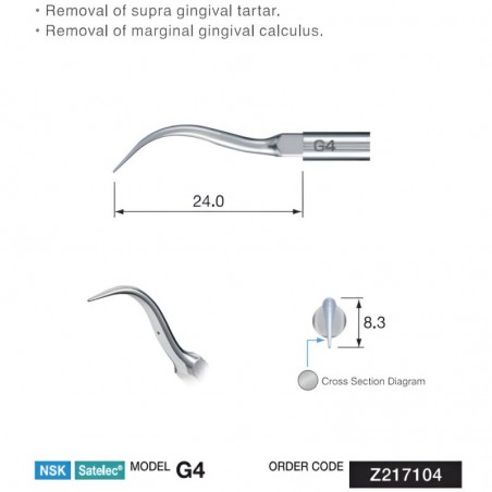 NSK Scaler Tartar/Calculus Remover Tip, G4