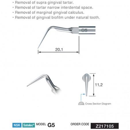 NSK Scaler Tartar/Calculus Remover Tip, G5