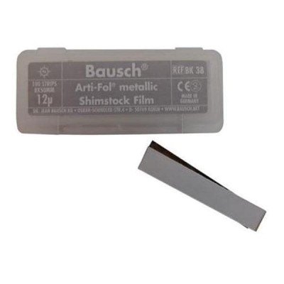 Bausch Arti-Fol Metallic 12μm (Uncoated), 8mmx50mm, PK/100
