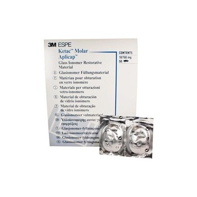 3M Ketac Molar - Quick - Glass Ionomer Restorative - Shade A1 - Applicap  50-Pack