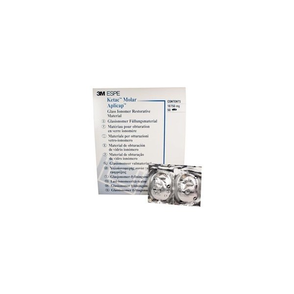 3M Ketac Molar - Quick - Glass Ionomer Restorative - Shade A1 - Applicap  50-Pack