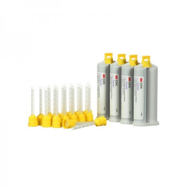 3M Express - VPS Impression Material - Light Body Fast - Blue - 50ml Cartridge  2-Pack and 10 Tips