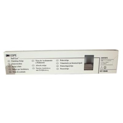 3M Soflex Finishing Strip - Centre Gapped - Coarse/Medium  1ntre Gapped - Coarse/Medium  100-Pack 00-Pack