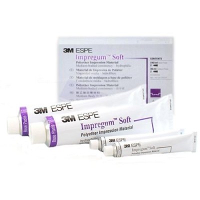 3M Impregum Soft - Medium Body - 120ml Base and 15ml Catalyst  2-Pack of each