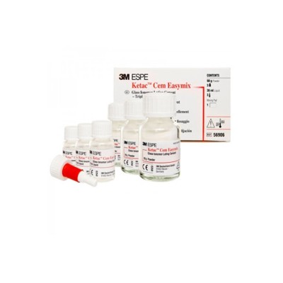 3M Ketac Cem - EASEMIX - Clinic Pack - 30g Powder and 12ml Liquid  3-Pack of each