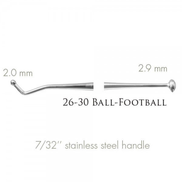 Composite Burnisher 26/30 Ball/Football, Posterior, Standard