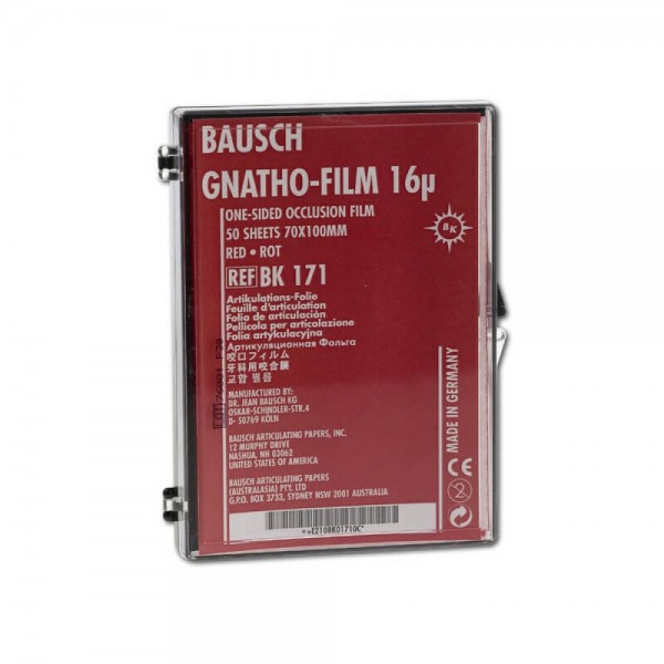 Gnatho-Film, Red, Width (70x100mm), 16μm Single Side, 50 Sheet