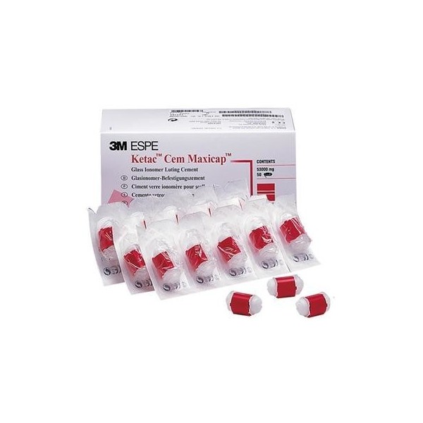 3M™ Ketac™ Cem Maxicap™ Glass Ionomer Luting Cement Refill 50 Capsules  56020