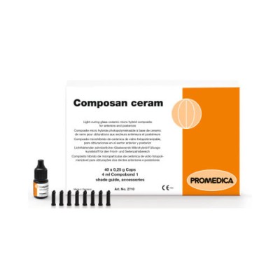 Composan Ceram, Glass Ceramic Micro-Hybrid Composite, A1, Capsule