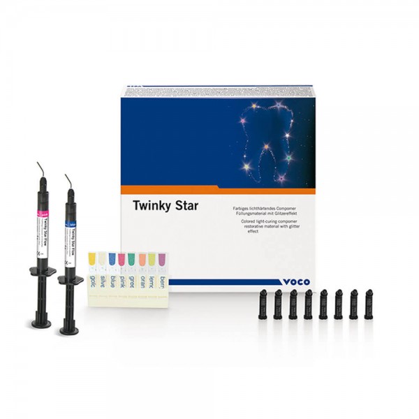 Twinky Star Colored Composite with Glitter Effect