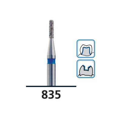 Flat-End Cylinder Diamond Burs G835, Coarse Grit, FG-014