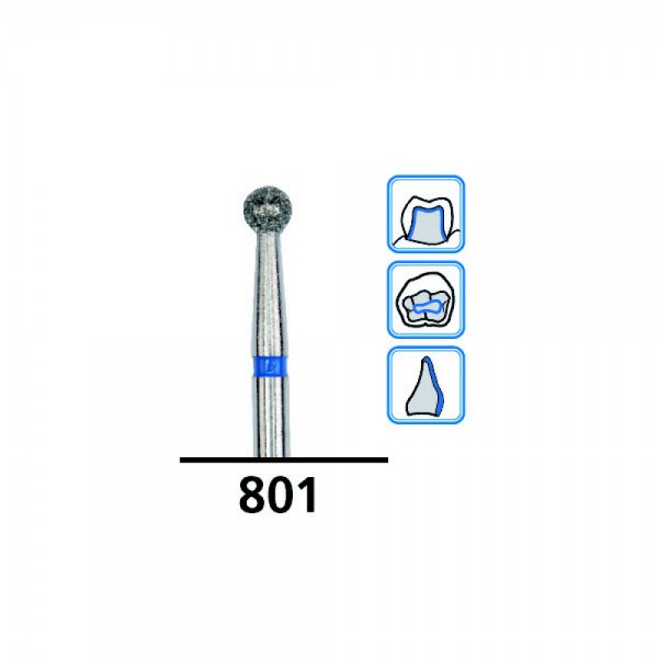 Flat-End Taper Long Diamond Burs G847, Coarse Grit, FG-021