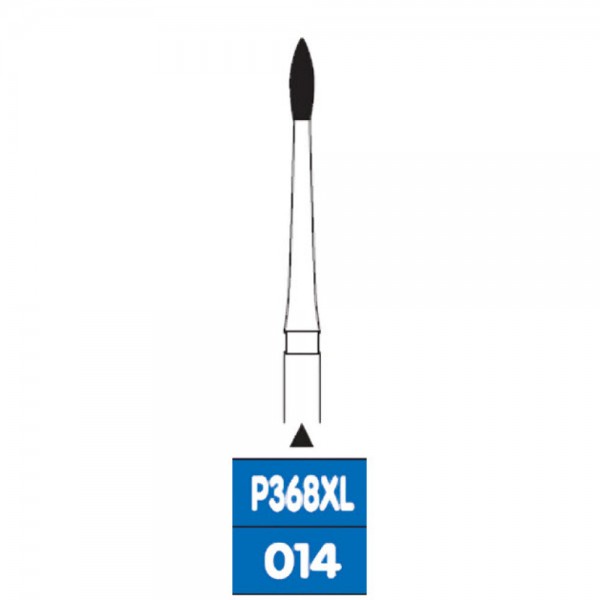 Perio Diamond Burs RA, Pointed Football 368XL, Super Fine Grit, FG-014
