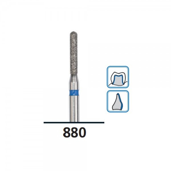 Round-End Cylinder Dental Burs 880, Medium Grit, FG-014