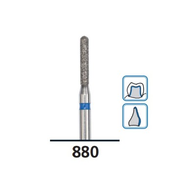 Round-End Cylinder Diamond Burs G880, Coarse Grit, FG-018