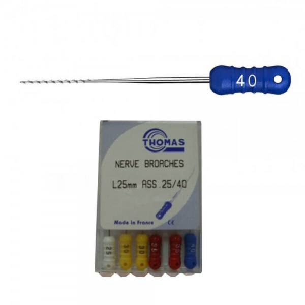 Thomas Barbed Broaches 25mm No. 35 Stainless Steel