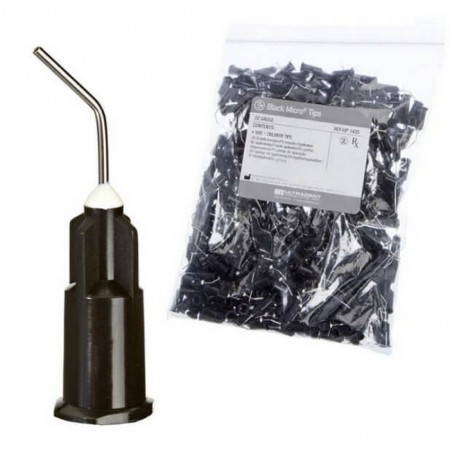 Black Micro Tips, Pinpoint Precision, Gauge 22, Bulk