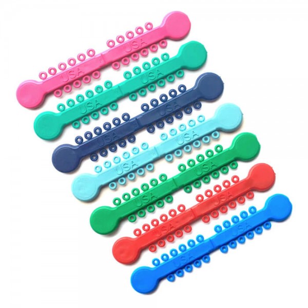 Versa-Tie, Elastomeric Ligature Ties, Green