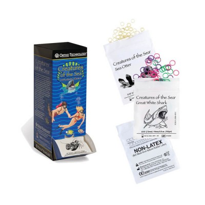 Elastics Amber Light 3/8" Lobster, PK/50