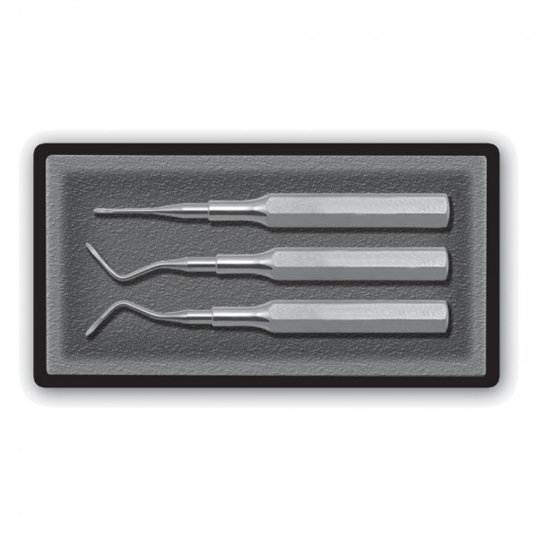 Dental Elevator Set, Heidbrink, 3 Pcs