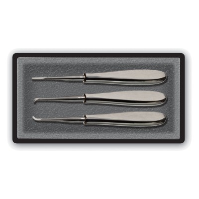 Dental Elevator Set, Warwick James, 3 Pcs