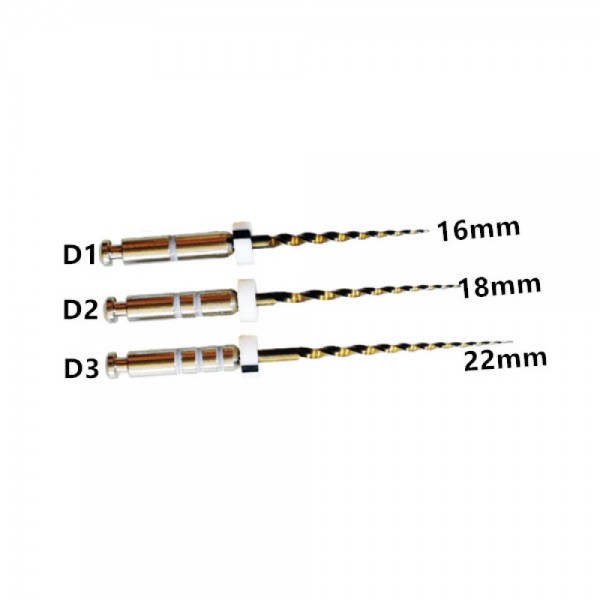 D1-D3 RT-GOLD Rotary File 25mm Assorted Retreatment Files