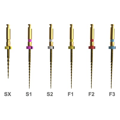 E-Flex S, Rotary File Ni-Ti L 31mm, Assorted, PK/6