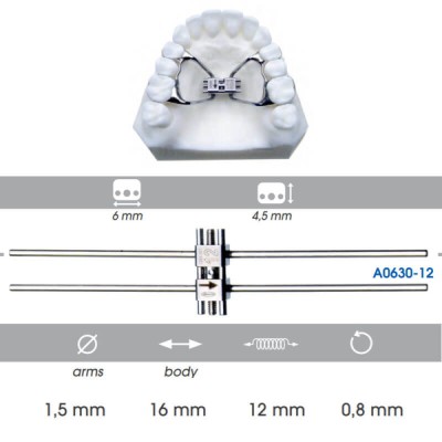 Anatomical Expander Orthogonal Arms, 12mm