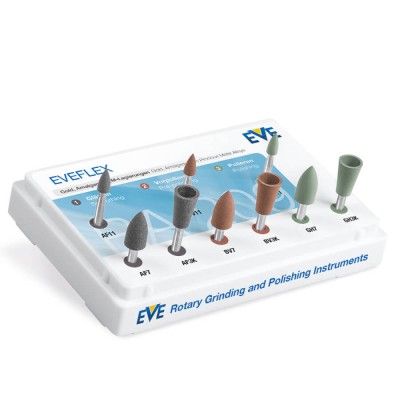 EVEFLEX, Gold & Amalgam Polishing, RA, 9 Pieces