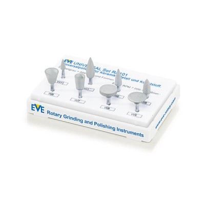 UNIVERSAL, All Dental Materials Smoothing Set, RA, 8 Pieces