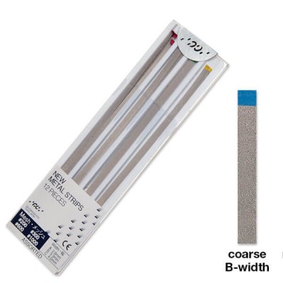 GC METAL STRIPS, Blue Mesh (Preparation), No. 300, Assorted Widths, PK/12