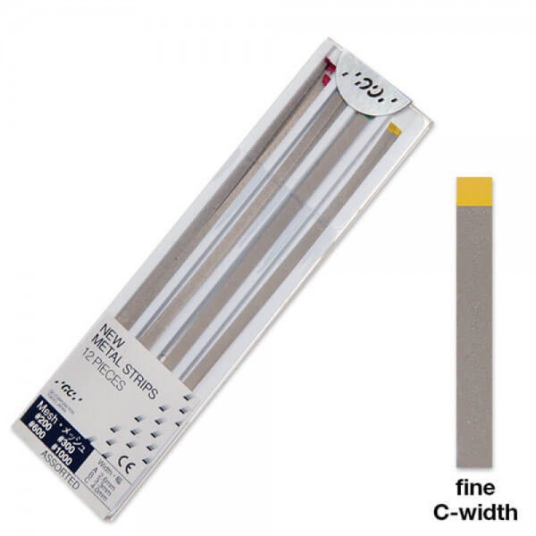 GC METAL STRIPS, Yellow Mesh (Polishing), No. 1000, PK/12