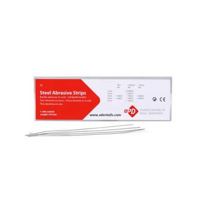 Steel Abrasive Strips, 6mm, Single Side, Medium Grit