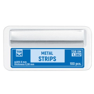 TOR VM Metal Strips, 6 mm Width, 50 mm Length, 0.60 mm Thickness, PK/100