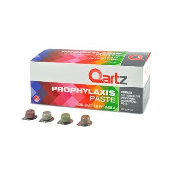 Qartz Coarse Assorted Prophy Paste with Fluoride 200/Bx. Prophy Non-drying, splatter-free paste