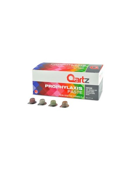 Qartz Coarse Assorted Prophy Paste with Fluoride 200/Bx. Prophy Non-drying, splatter-free paste