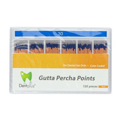 Dentplus Gutta Percha Points, No. 45, PK/120
