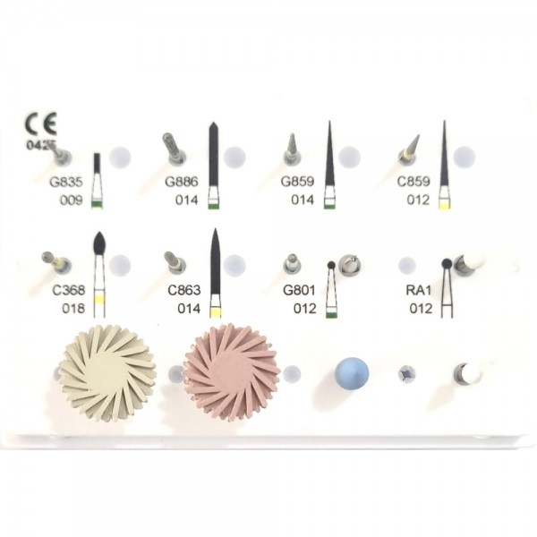 Prof. Turki Bakhsh Esthetic Burs Kit, 13-Piece Set