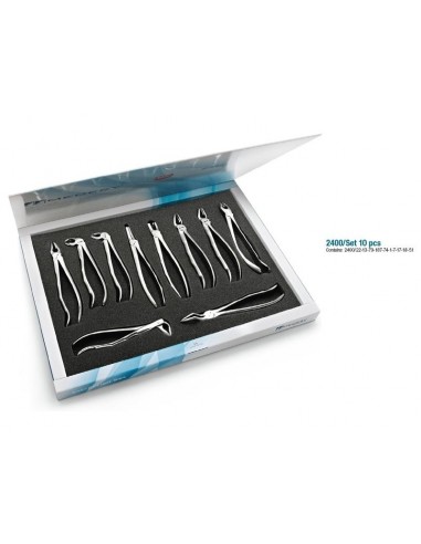 Medesy - Blades Beaks Forcep Secure, Grip Profiles Anatomic Handles,Set 10 Pcs 