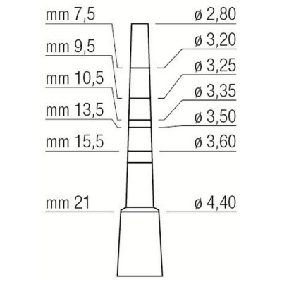 Osteotome 2.8/4.4mm