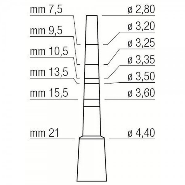 Osteotome 2.8/4.4mm