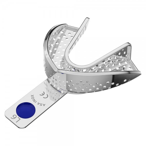 S.S. Perforated Impression Tray Perma-Lock Lower No. 6