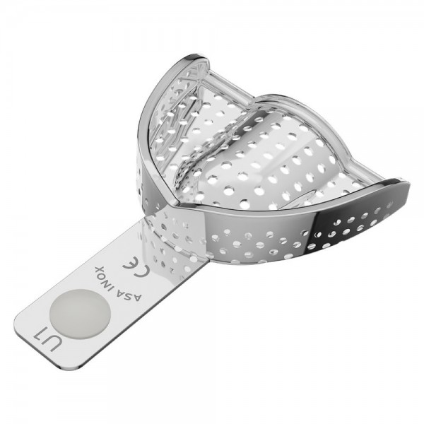 S.S. Perforated Impression Tray Perma-Lock Upper No. 1
