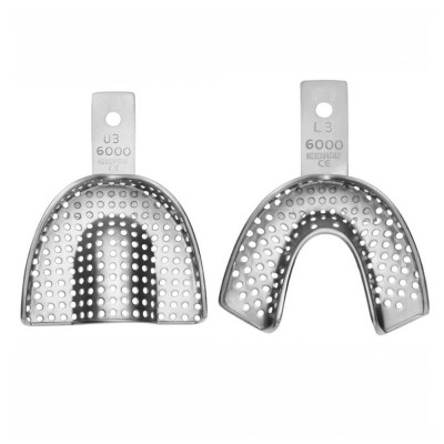 S.Steel Perforated Impression Trays No. 5 (Large), PK/2
