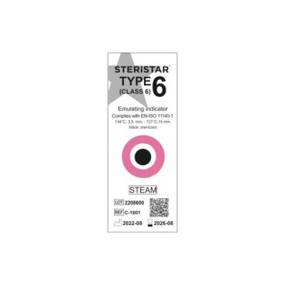 Class 6 Emulating Indicator, Single Big Dot,134 C 3.5 min, PK/250
