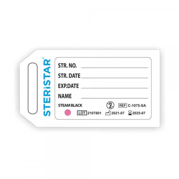 Self Adhesive Sterilization Container Label with Steam Indicator, PK/100