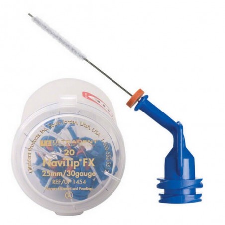 NaviTip FX Tips, Blue, 30G, 25mm Length