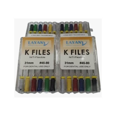 NiTi K Files L21 (Hand) No. 45-80